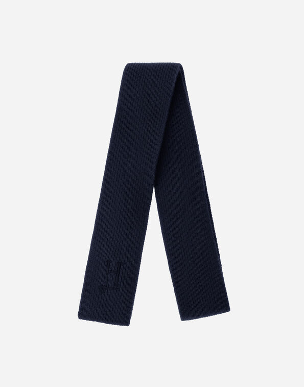 Herno PLAIN WOOL G.5 SCARF Navy Blue SCP00012X702459200