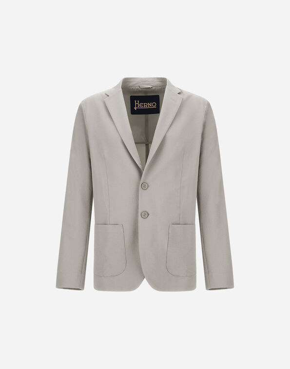 Herno SEER-CREASE BLAZER Grey Pearl GA000192U126849403