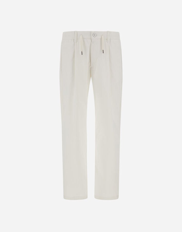Herno COTTON FEEL TROUSERS Natural PT000140U125311100