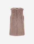 Herno RESORT VEST IN FULLNESS FAUX FUR Light Lilla GC00065DR126274400