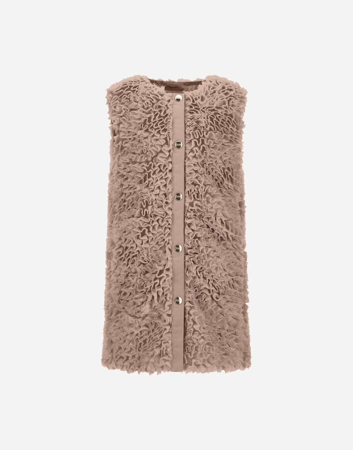 Herno VEST IN FRU FRU GEORGETTE Powder Pink GI000097G127834035
