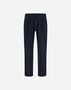 Herno MELANGE SUEDE EFFECT TROUSERS Navy Blue PT00033UR12729S9200