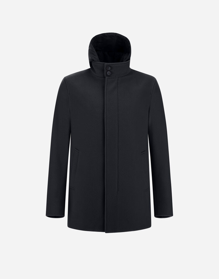 Herno TRENCH COAT IN NEW CASHMERE AND CHANGING NYLON Navy Blue IM0002UNW381039200