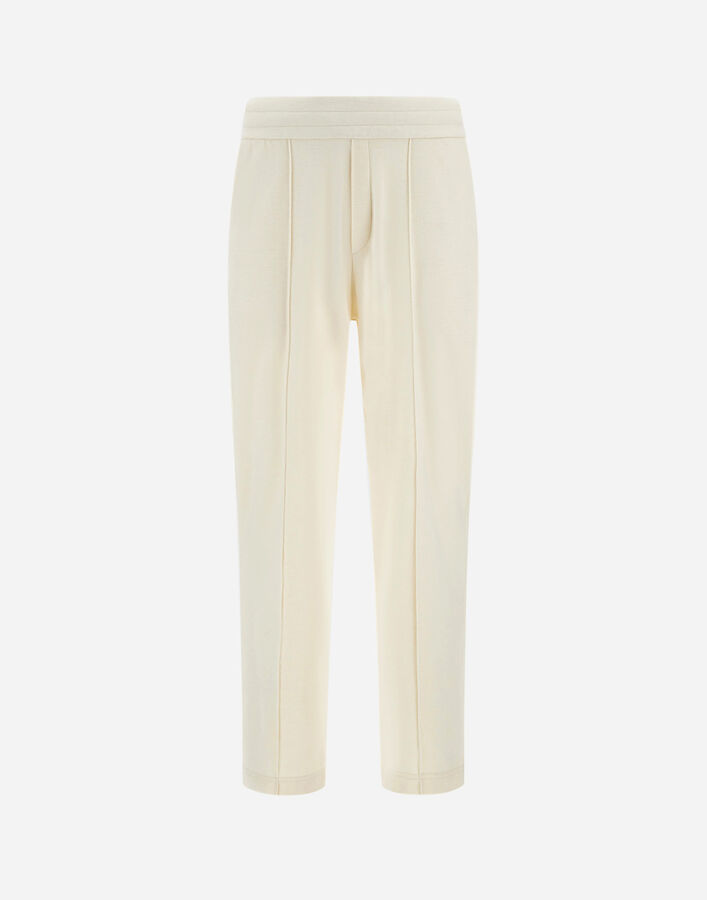 Herno TROUSERS IN WARM JERSEY KNIT EFFECT White PT000175U540071000
