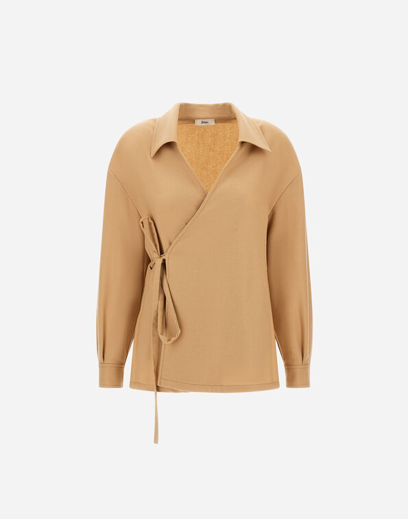 Herno 100% WOOL FLANNEL SHIRT Light Camel CM000023D334782113