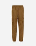 Herno NEW TECHNO TAFFETA CARGO TROUSERS Camel PT000117D12483Z2157