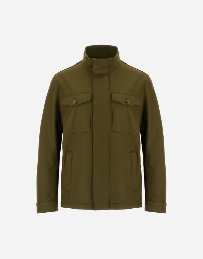 Herno PURE WOOL CLOTH FIELD JACKET Military GI000531U334557740