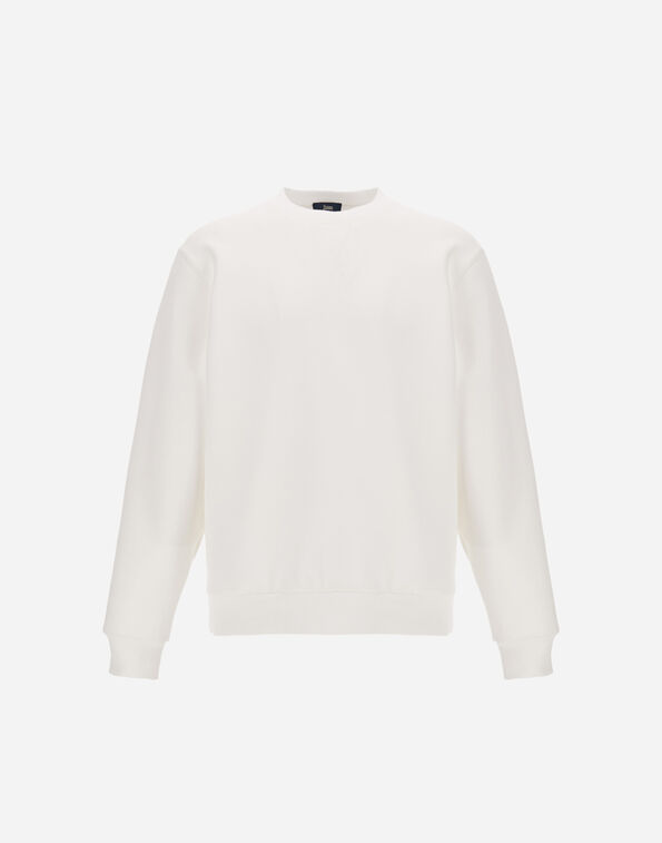 Herno SMOOTH DOUBLE JERSEY SWEATSHIRT White JG000250U560321000