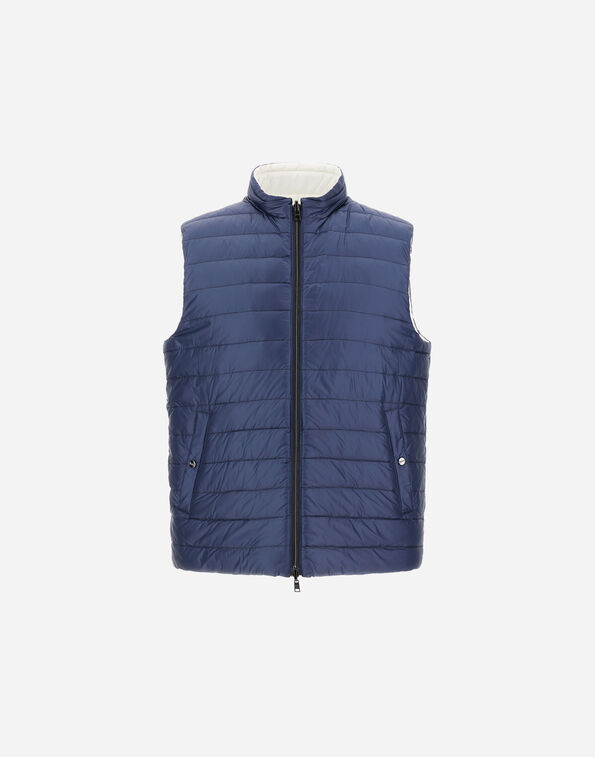 Herno VEST IN NYLON ULTRALIGHT AND ECOAGE Teal/White PI001320U12020Z9110