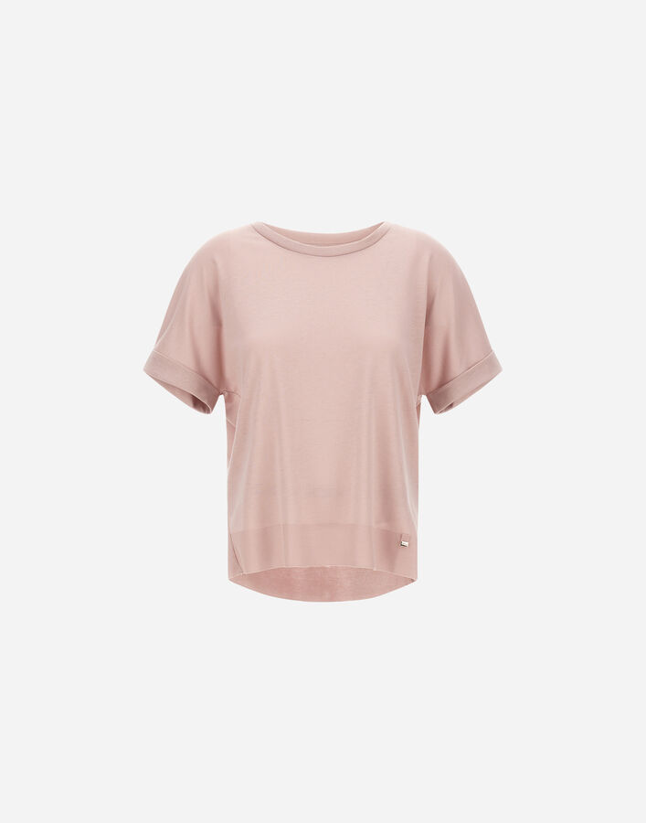 Herno T-SHIRT IN GLAM KNIT&nbsp;EFFECT Powder Pink JG000312D520564035