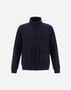 Herno LAYERED WOOL STORM BOMBER JACKET Blue GI000410U334109201