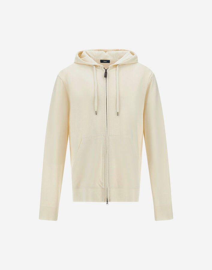 Herno SWEATSHIRT IN WARM JERSEY KNIT EFFECT White JC000075U540071000