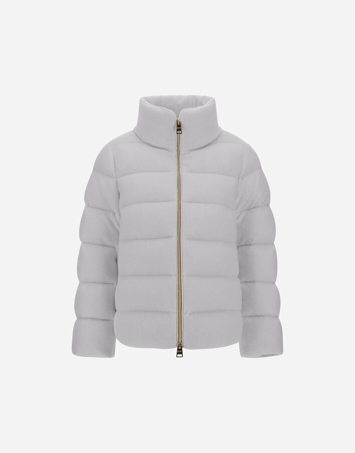 Herno JACKET IN SHINY KNIT EFFECT Light Grey PI002126D334569410