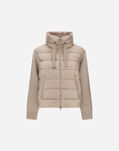 Herno RESORT KNIT AND NYLON ULTRALIGHT JACKET Chantilly PI00138DR12017Z1985