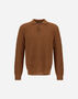 Herno POLO SHIRT IN COB STITCH ALPACA WOOL Camel MPL00004U703122155