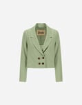 Herno VISCOSE-EFFECT BLAZER Light Green GA000290D126077109