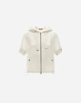 Herno RESORT SWEATSHIRT IN CASHMERE SILK Ivory GI00049DR380871200