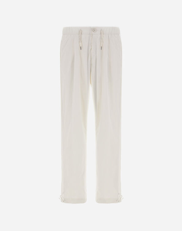 Herno RESORT TROUSERS IN LIGHT NYLON STRETCH White PT00002UR12431SZ1000