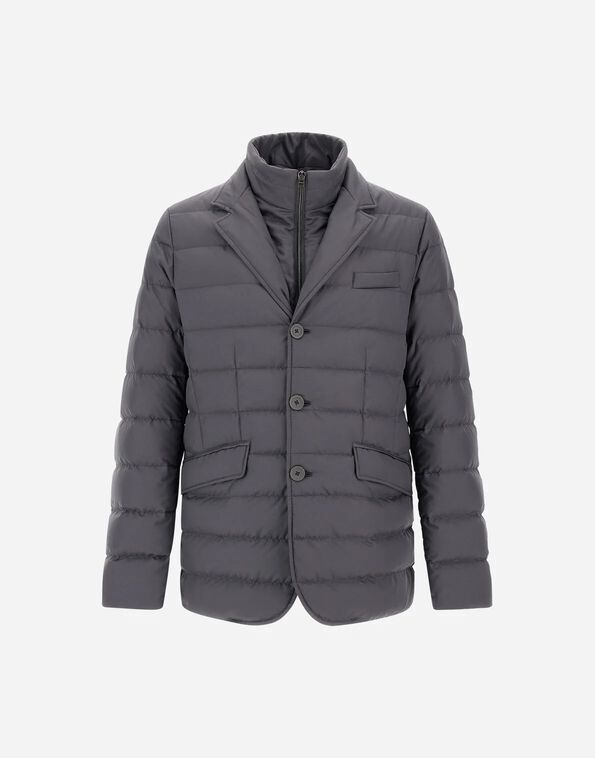 Herno BLAZER IN ARENDELLE AND MONOGRAM Iron PI001177U12414Z9487