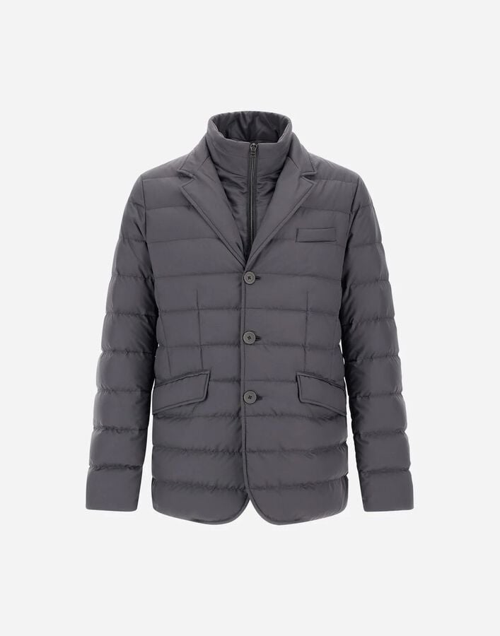 Herno BLAZER IN ARENDELLE AND MONOGRAM Iron PI001177U12414Z9487