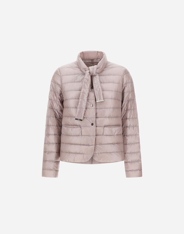 Herno BLAZER WITH SCARF IN NYLON ULTRALIGHT Powder Pink PI002201D12017Z4035