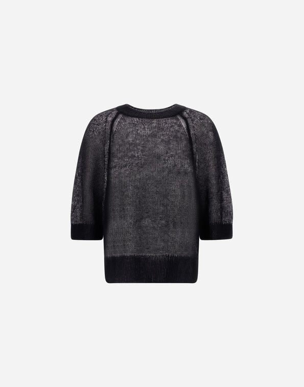 Herno T-SHIRT IN MOHAIR BLEND Black MG000230D703269300