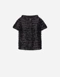 Herno CAPE IN SEQUIN MESH Black PI002038D127059300