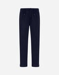 Herno LIGHT NYLON STRETCH TROUSERS Blue PT000041U12431SZ9201