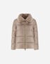 Herno JACKET IN NYLON ULTRALIGHT AND LADY ALTERNATIVE FUR Chantilly PI001923D12017Z1985