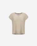 Herno RESORT T-SHIRT IN SHIMMER FOIL JERSEY Chantilly JV00010DR521101985