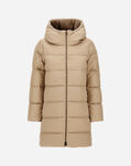 Herno A-SHAPE JACKET IN ARENDELLE AND NEW LADY FAUX FUR Light Beige PI001948D12414Z1980