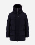 Herno JACKET IN CASHMERE, SILK AND ECOAGE Navy Blue PI001143U380879200