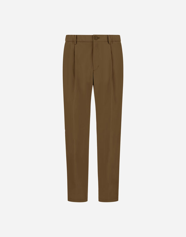 Herno COTTON FEEL TROUSERS WITH DRAWSTRING Military PT000091U125317740