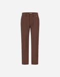 Herno RESORT COTTON FEEL TROUSERS Dark Chocolate PT00046DR125318810