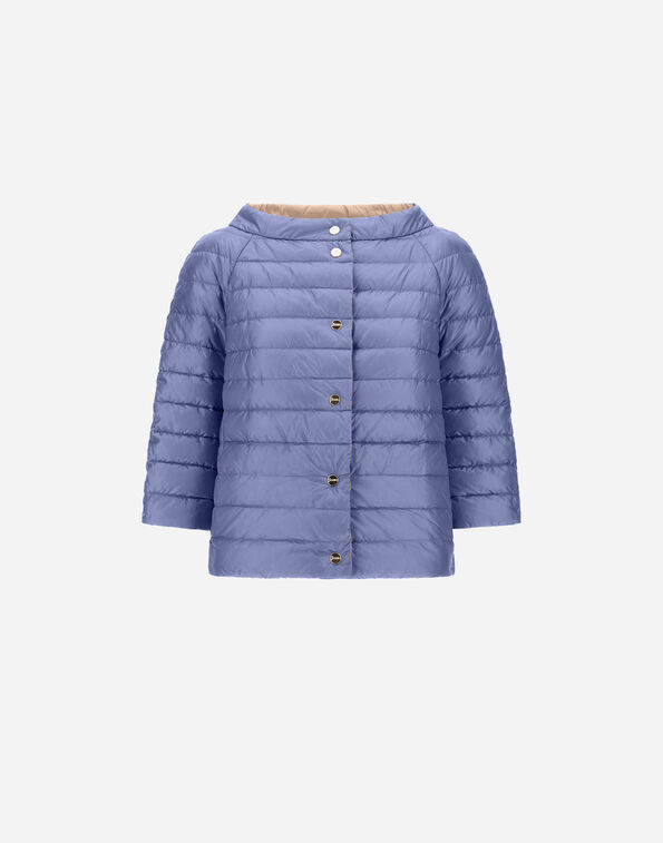 Herno REVERSIBLE CAPE NYLON&nbsp;ULTRALIGHT Light Blue PI0769D12017Z9026