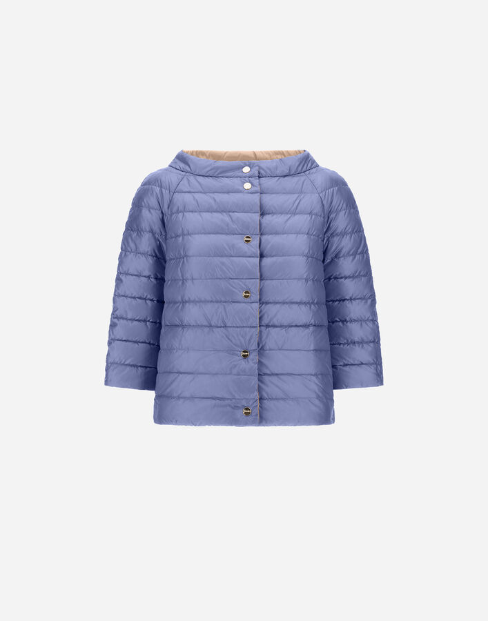 Herno REVERSIBLE CAPE NYLON&nbsp;ULTRALIGHT Light Blue PI0769D12017Z9026