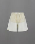 Herno LAMINAR SHORTS IN STRUCTURED FLEECE AND TECH-POPLIN White PT00051DL560151000