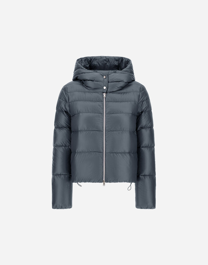 Herno RESORT BOMBER JACKET IN NYLON ULTRALIGHT Midnight Teal PI00124DR12017Z9123