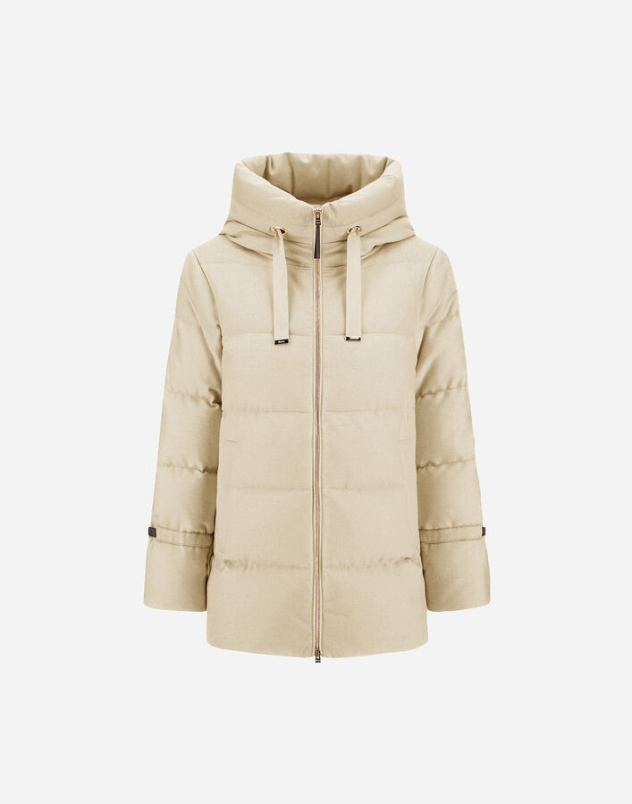 Herno JACKET IN BI-STRETCH LUREX WOOL Natural PI002104D334671100