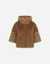 Herno CAPE IN SATIN AND LADY ALTERNATIVE FUR Camel PI002132D12170Z2157