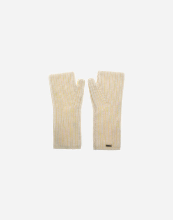 Herno GLOVES IN COB STITCH CARDED WOOL Cream MANIC007D700481010