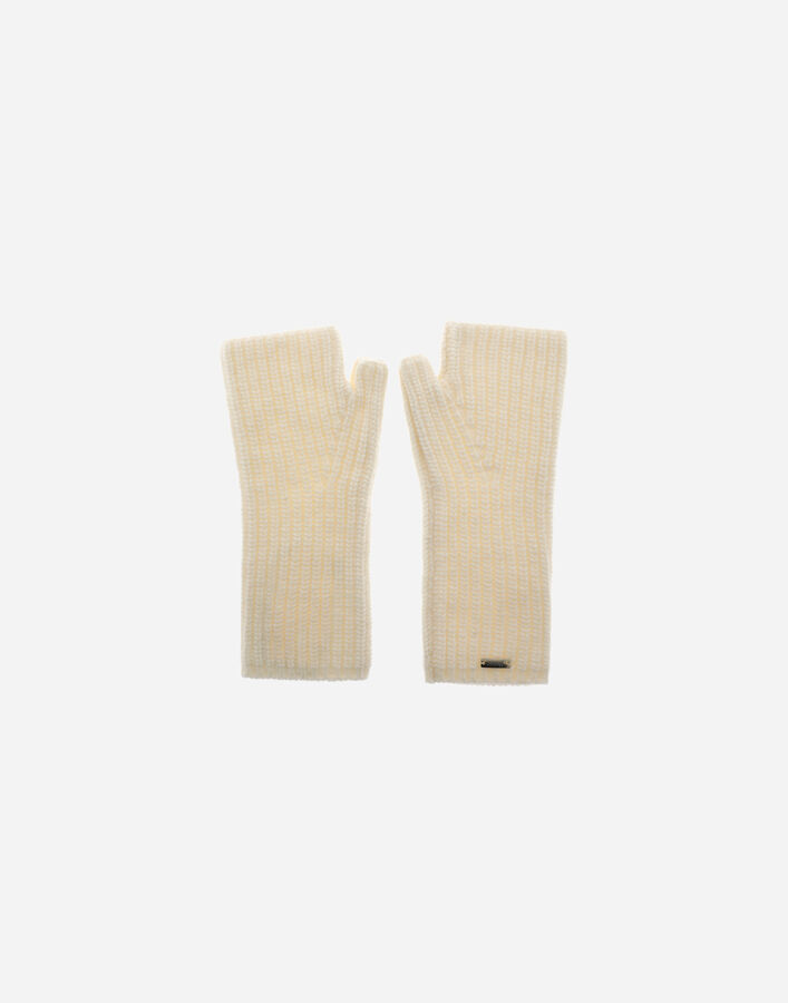 Herno GLOVES IN COB STITCH CARDED WOOL Cream MANIC007D700481010