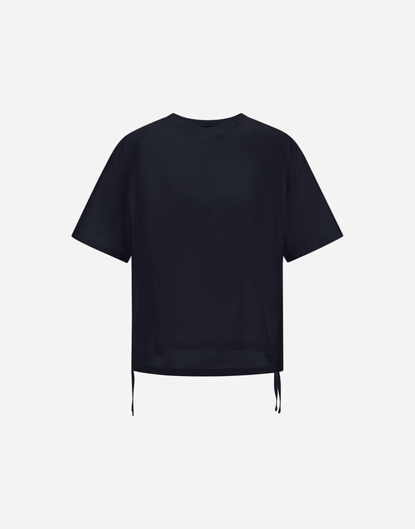 Herno T-SHIRT IN COMPACT JERSEY AND NYLON MAESTRO Black JG000320D520009300