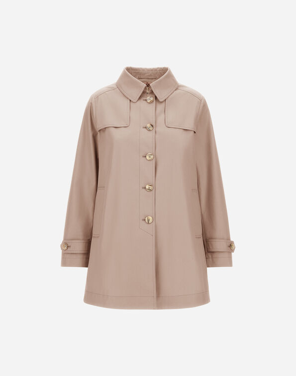 Herno TRENCH COAT IN DEAN AND MONOGRAM Dove Grey GC000567D132382720