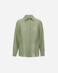 Herno SHIRT IN ICONIC PRINT SILK Light Green CM000021D16009P7109