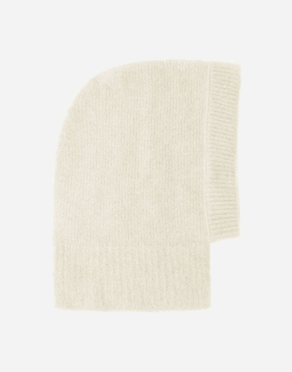 Herno BALACLAVA IN PLAIN ALPACA WOOL Cream BER00041D702441010