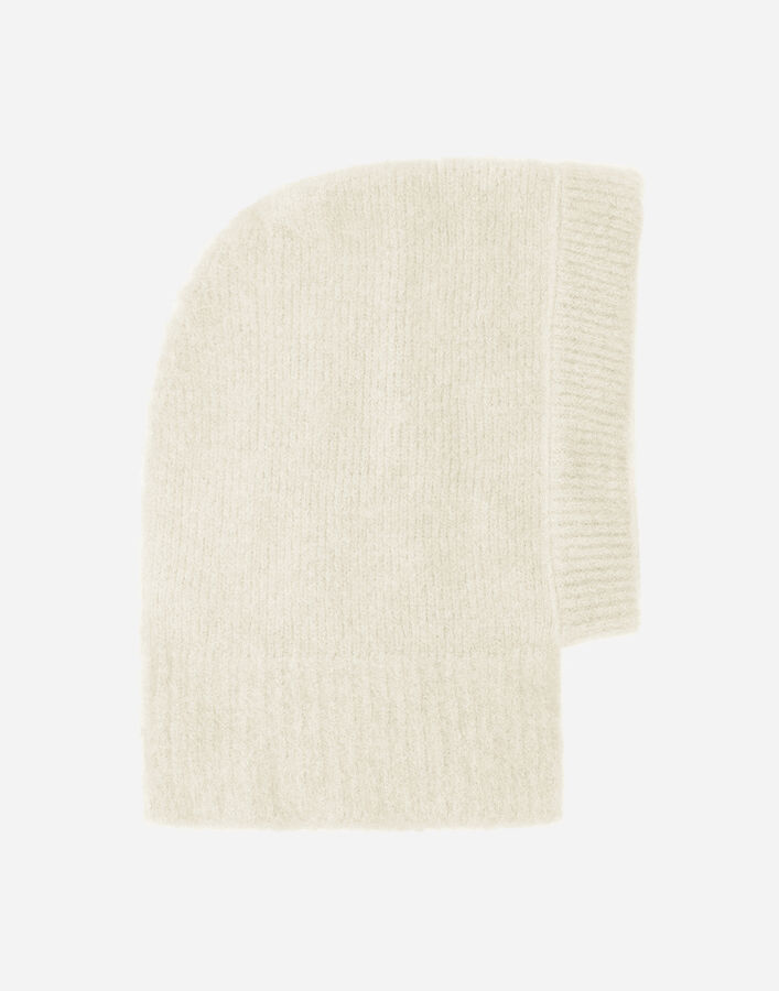Herno BALACLAVA IN PLAIN ALPACA WOOL Cream BER00041D702441010