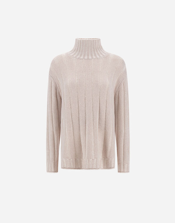 Herno SWEATER IN VANIS&Eacute; PURE CASHMERE Chantilly ML0002DNW710451985