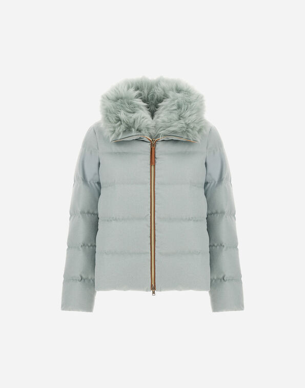 Herno CASHMERE SILK AND MONOGRAM JACKET Sage PI002151D380877206