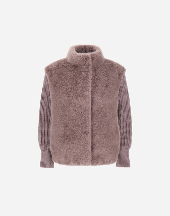 Herno RESORT FAUX MINK FUR JACKET Light Lilla GC00072DR126244400